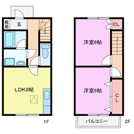 メゾンサンヒルズ Ａ棟の物件間取画像